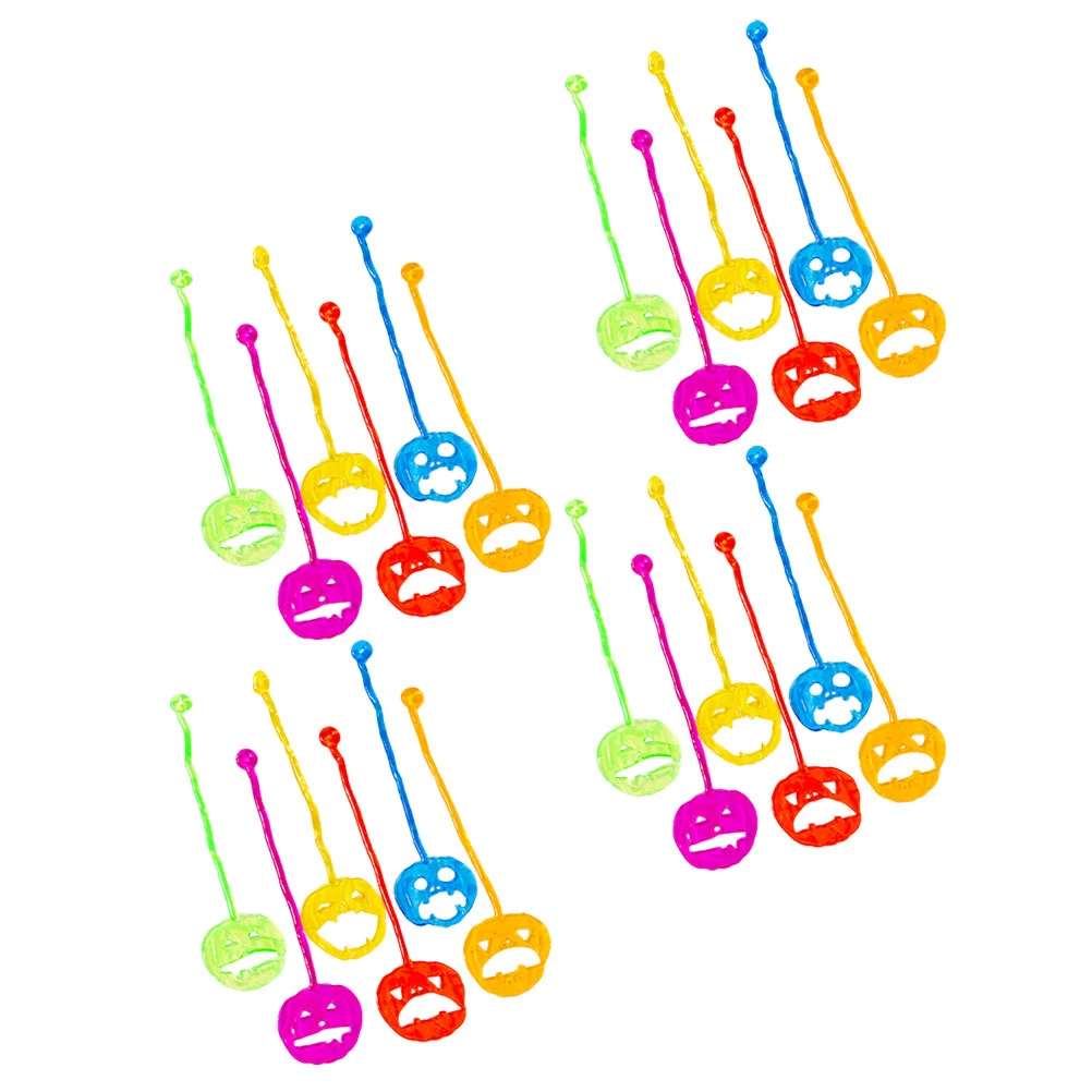 할로윈 어린이 부드러운 접착제 감압 탄성 호박 스티커 장난감, 50 개 (혼합 색상) 호박 50 개