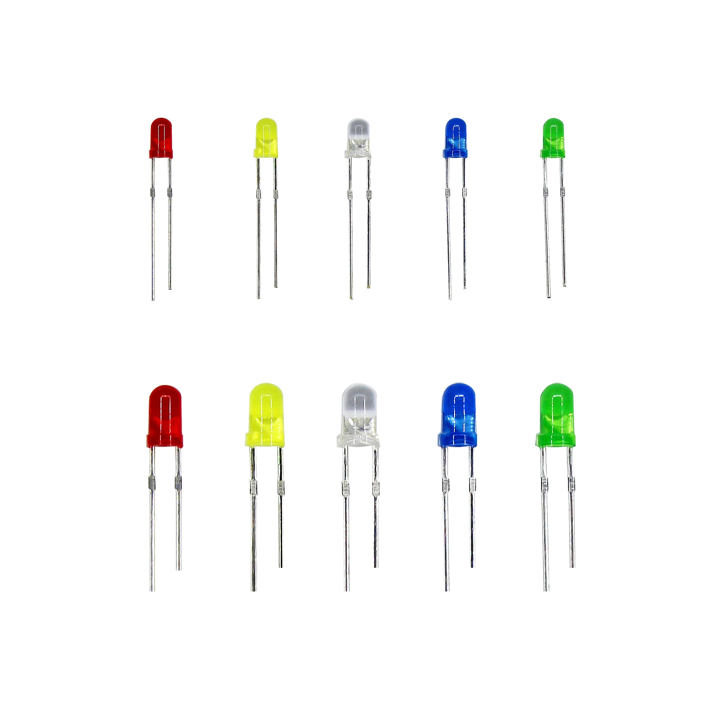 Color Diode Universal 3mm/5 mm LED Light Fittings Red Green Blue Yellow White DIY LED Diode Set Box