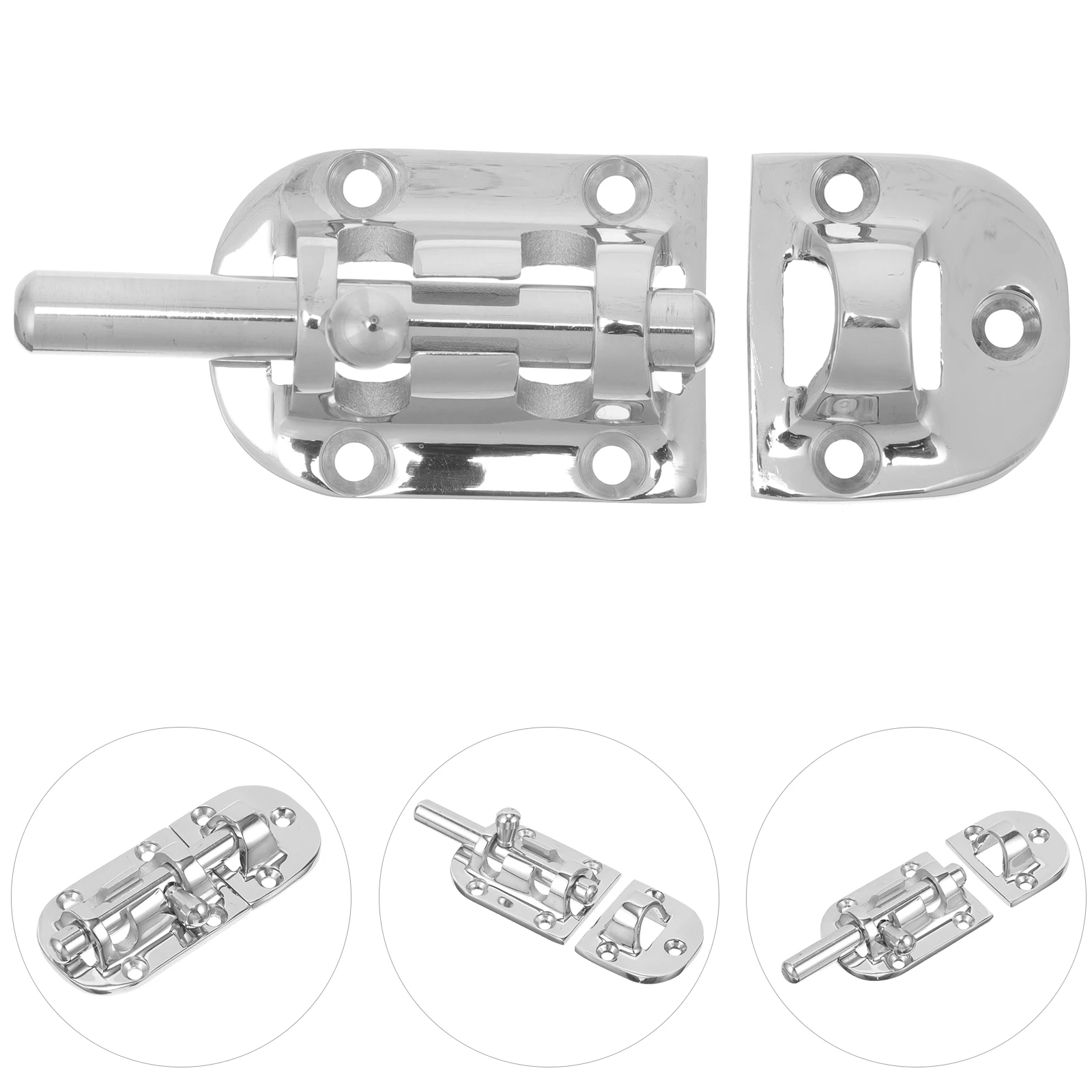 

s Stainless Door Bolt Lock 98x38mm Barrel Bolt Gate Latch Fence Drop Rod Barn Lock Shed Hardware Boat Accessories