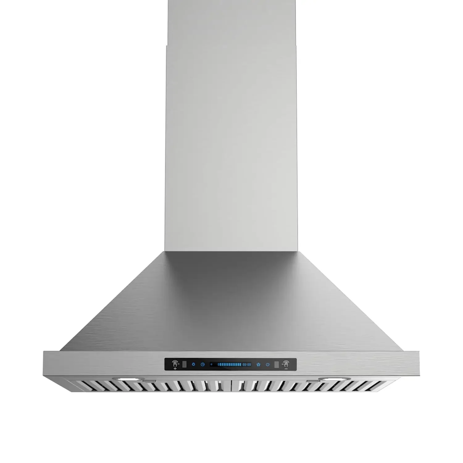 

30 Inch Wall Mount Range Hood, 900 CFM Stainless Steel Kitchen Chimney Vent Hood, Convertible for Ducted or, Customized