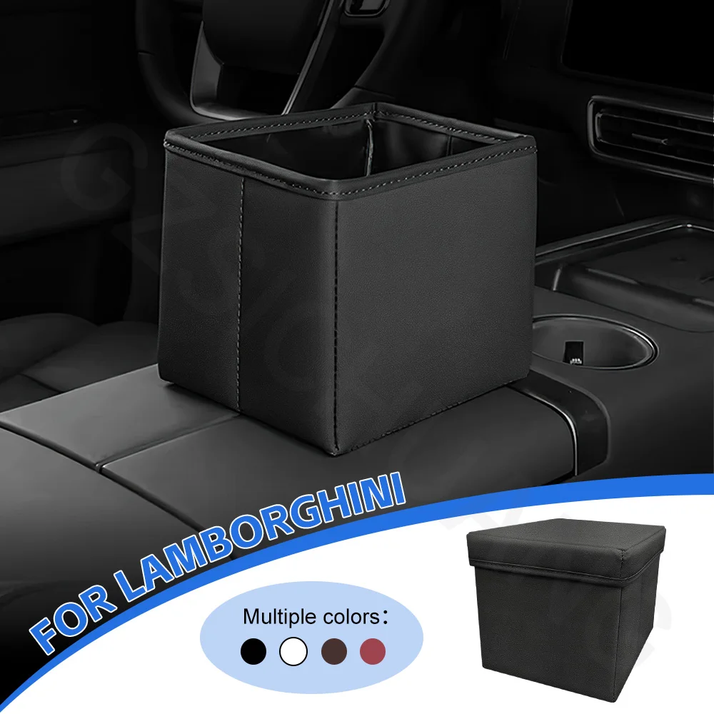 Car Trash Can Multi Functional Car Storage Garbage Bin For Lamborghini Aventador LP700 Huracan 2018-2024 Interior Accessories