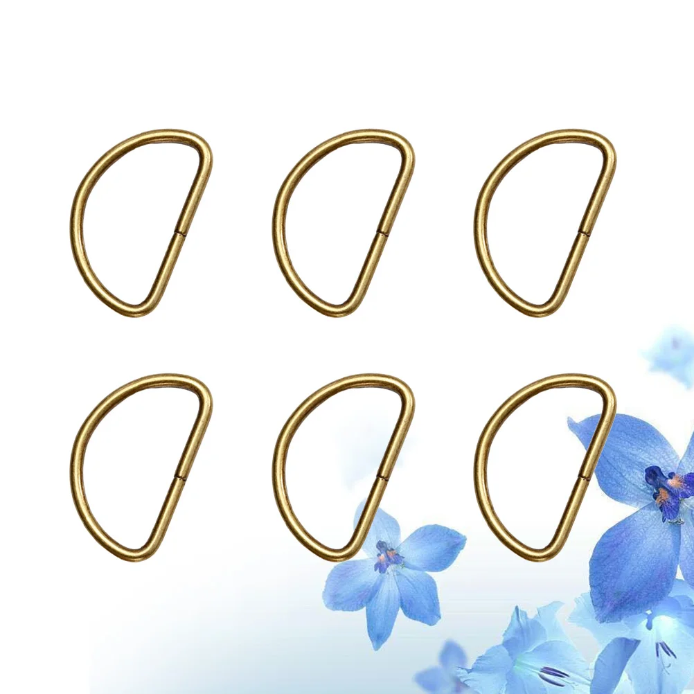 

20pcs D Ring Metal Hardware For Bag Strap Webbing Buckle Diy Accessories Belt Dog Collar Lanyard Craft Supplies Bronze