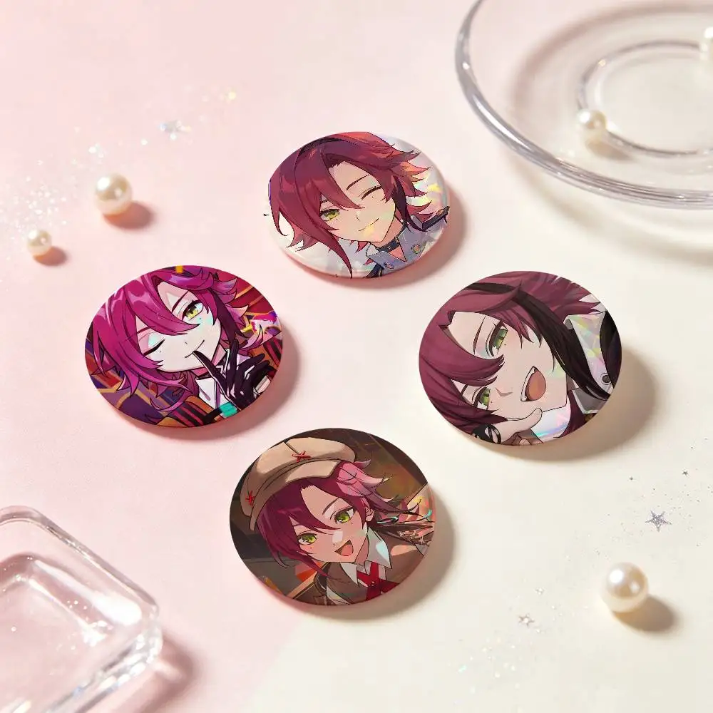Shikanoin Heizou Genshin Impact Badges 25 32 44 58 75 Mm Round Cosplay Pin Bag Decor Fans Collect Friends Gifts Brooch Souvenir view 3