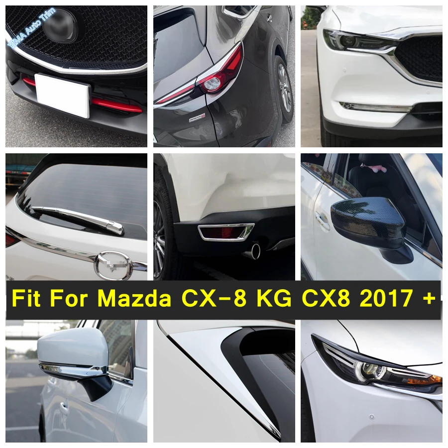 

Front Grille Grill Strips / Fog Light / Rear Tail Lamp Cover Sticker Trim ABS For Mazda CX-8 KG CX8 2017 - 2021 Auto Accessories