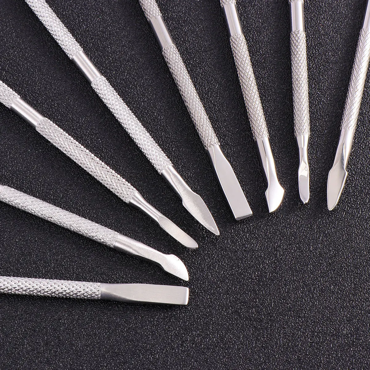 8個入り角質除去キット ステンレス製キューティクルプッシャー ネイルケアツール マニキュアセット 家庭用およびプロサロン用