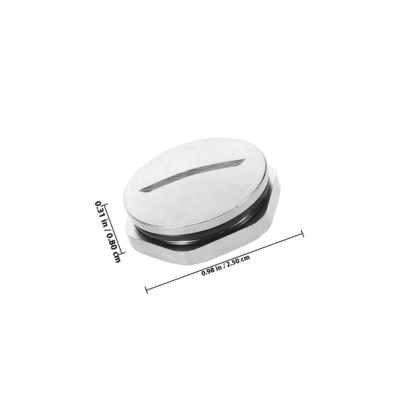 2Pcs Metal Closure Plugs round Hole Covers Sealing Stoppers for Electrical Equipment And Connectors Chair End Caps