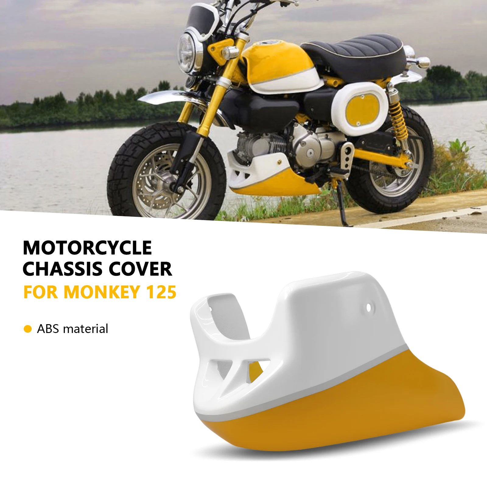 

For Honda MONKEY 125 Monkey125 2018-2025 Motorcycle Belly Pan Protector Lower Engine Chassis Guard Skid Plate Spoiler Cover
