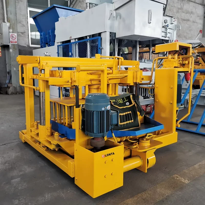 LONTA QM4A-30 Mobile 4 5 6 8 Inch Hydraulic Interlock Hollow Paver Block Mould Cement Concrete Block Making Machine Automatic
