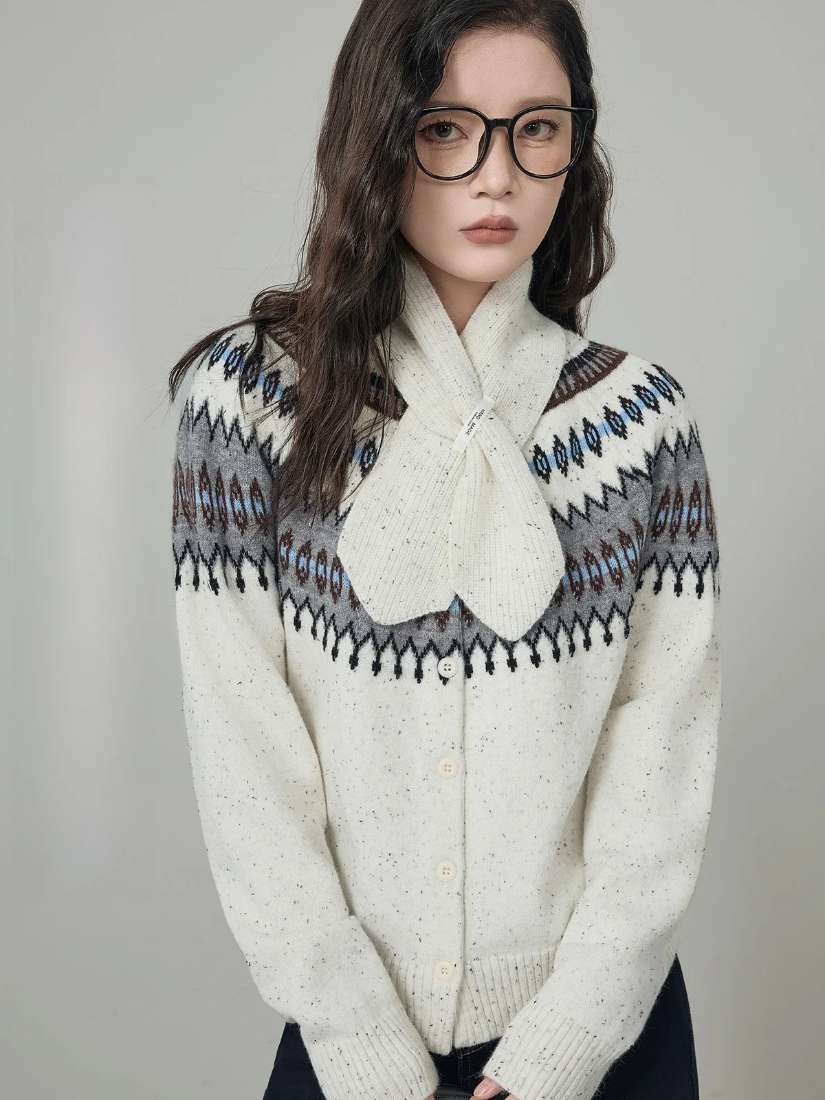 

HuiXi Knitted Sweater Women's Winter New Sle Versatile Ele Quali Open Cardigan Commute Sle Loose Fit Long Sve