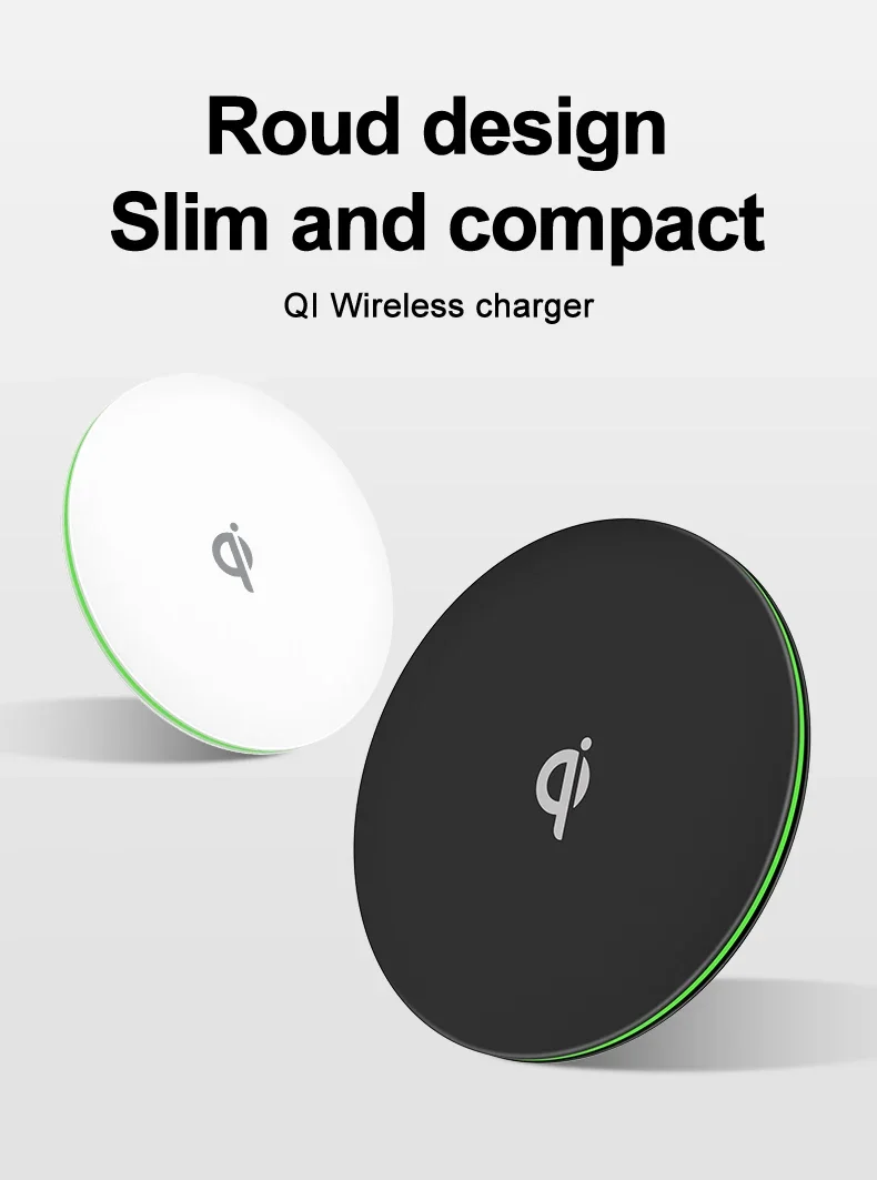 15W Qi Fast Wireless Ladestation Ständer LED für iPhone 16~12 Pro Max Samsung Xiaomi AirPods Pro Ultradünnes Schnellladepad – Detail 4