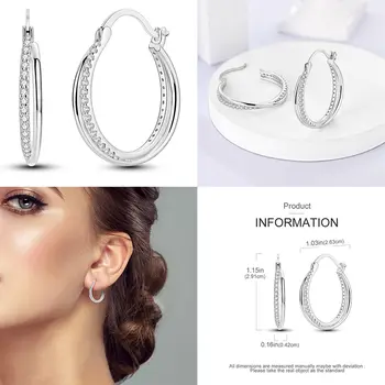 10 best sales Pandora 925 originale Aretes - №8