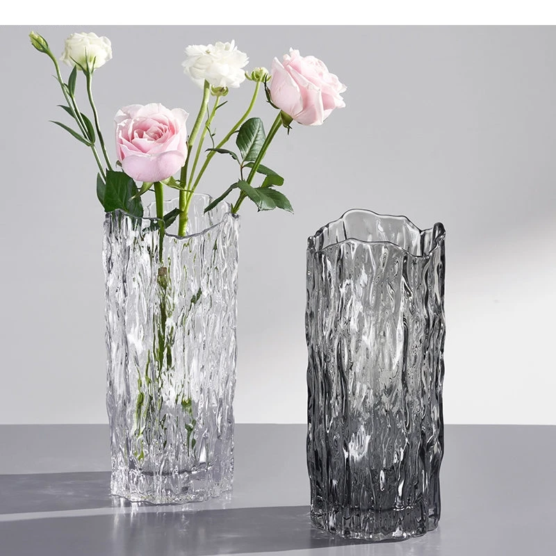 Simplicity Hydroponics Glass Vase Desk Decoration Irregular Flowers Pots Flower Arrangement Modern Home Decor Floral Vases