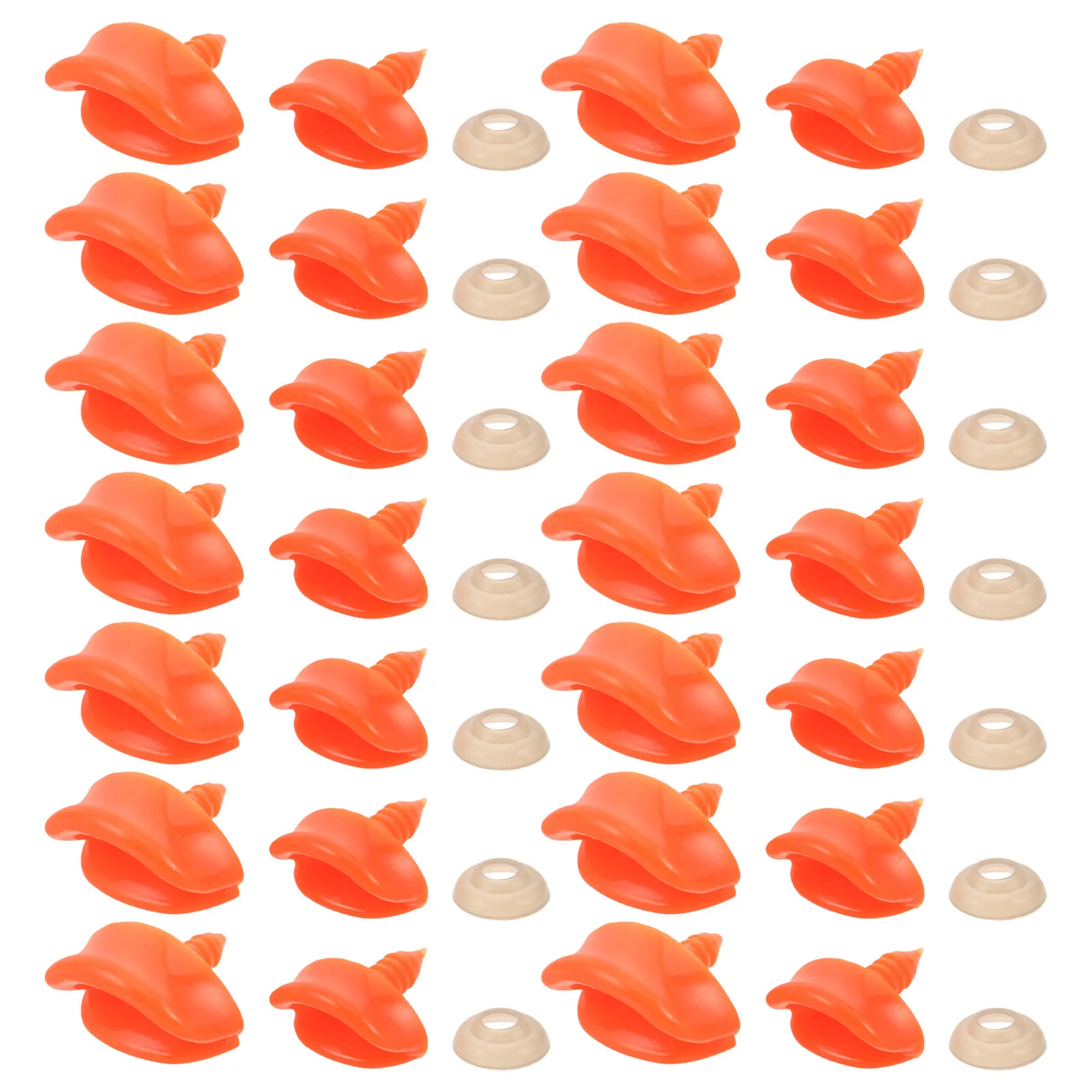 60Pcs Duck Beak Threaded Plastic Mouth Inserts with Washer for Crafting DIY Animal Accessories Replacement Duck Mouth Sealing
