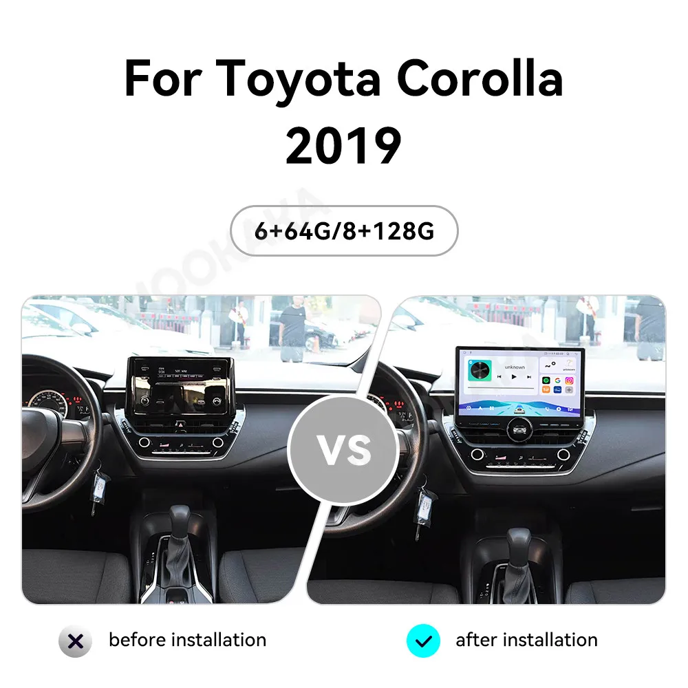 11.5'' Single knob Android 15 Radio For Toyota Levin 2019 GPS Multimedia Navigation Screen Car Stereo Receiver player Head Unit