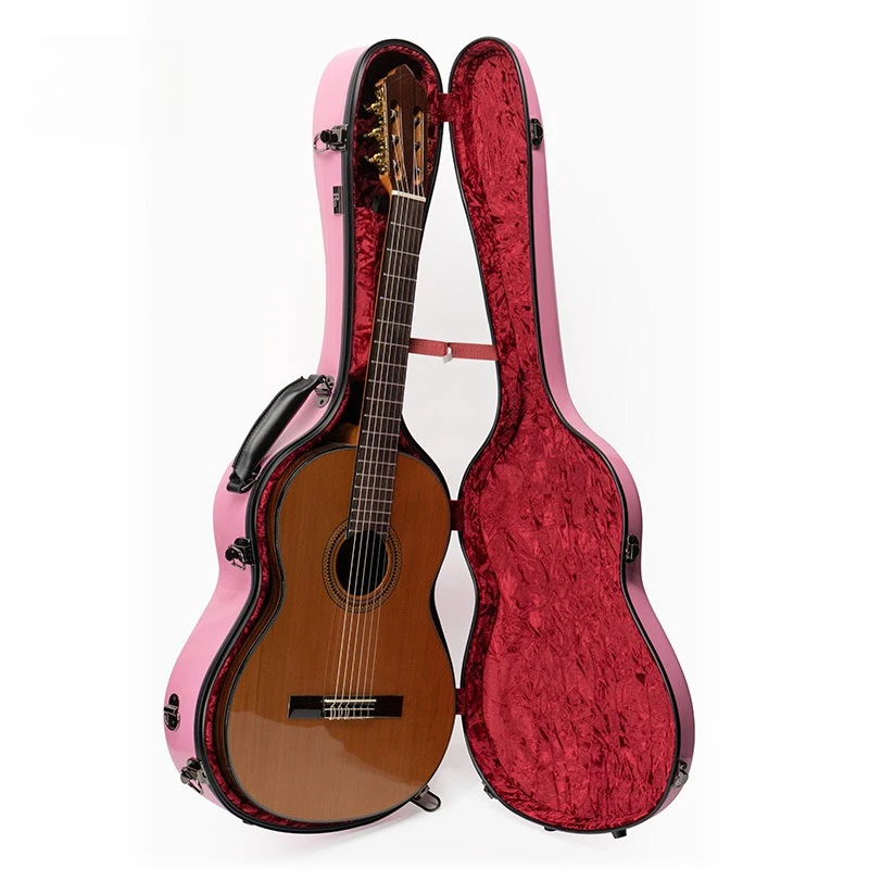 

Hooqu Pink Anti-collision, Compression and Moisture-proof Fashion FRP Classical Applicable Piano Case Guitar Case