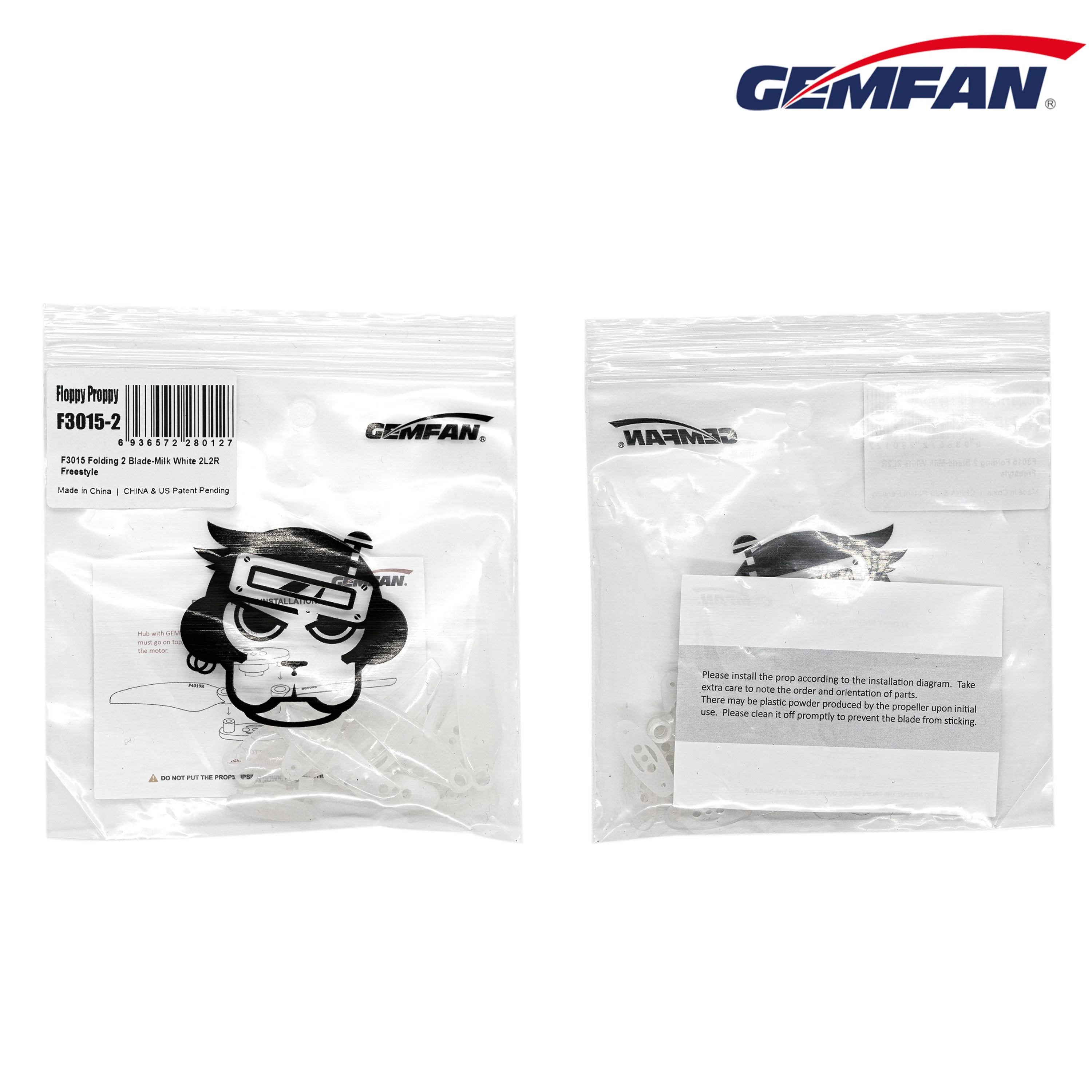 2pairs Gemfan 3015 Folding Propeller 2 Blade 3inch Floppy Proppy For Multirotor FPV RC Racing Cinewhoop Ducted Drone