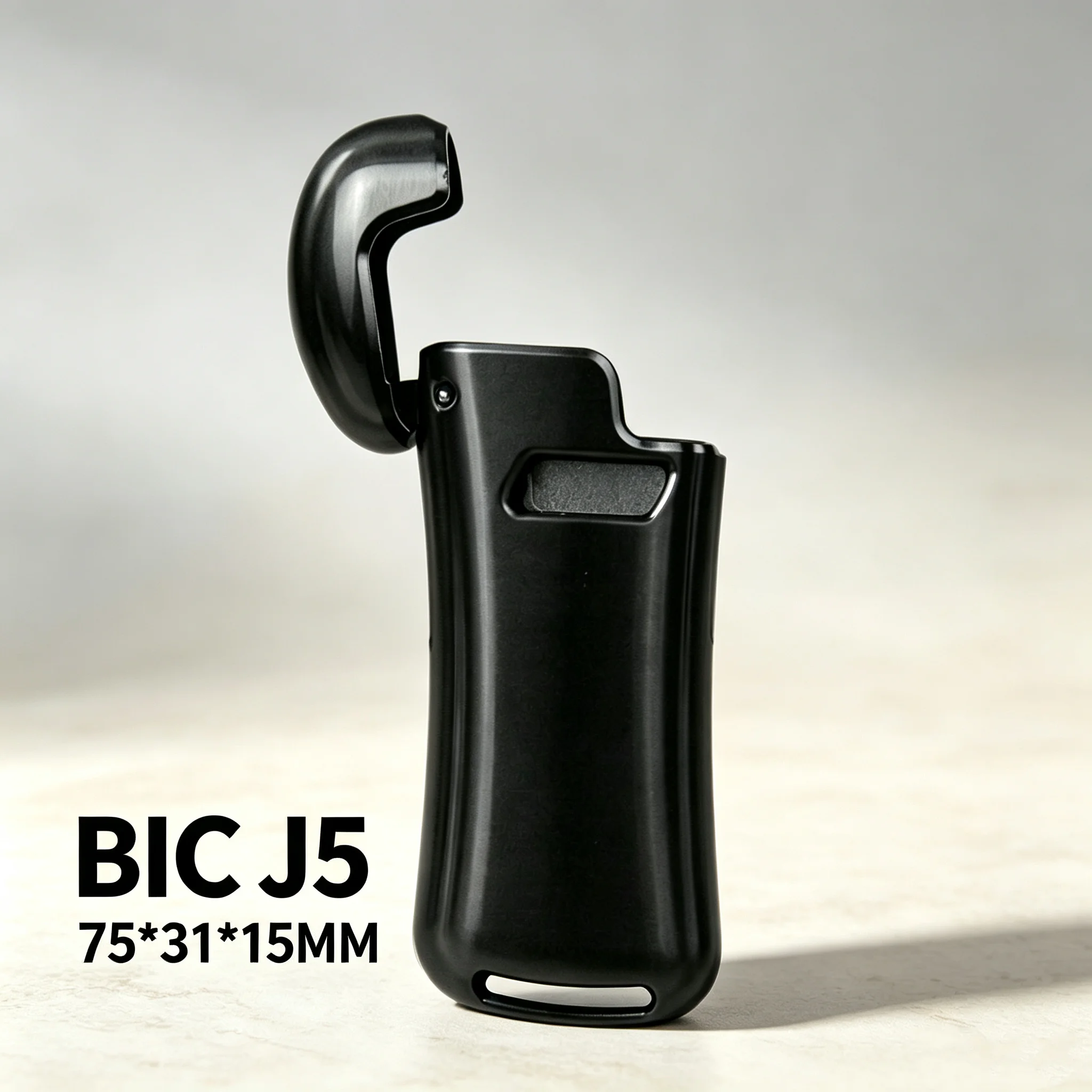Zinc Alloy Lighter Case For BIC J5 Mini Flint Disposable Lighter Oil Lighter Sleeve EDC Smoking Gift Cover image 2