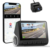 Car DVR  Dash cam Dual Lens 4K Car Camera Built-In GPS Wi-Fi Front and Rear Dash Cam G-Sensor Motion Detection night vision