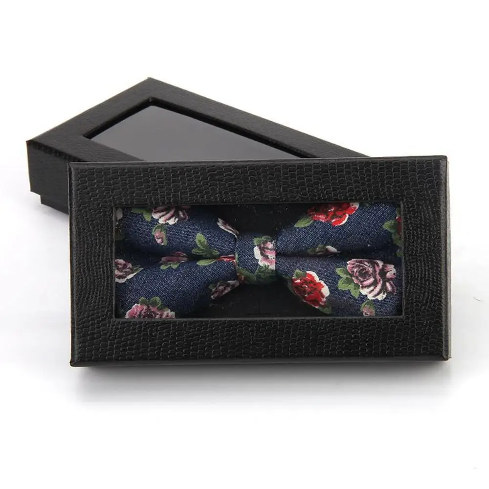 Men Women Bow Tie Necktie Sunroof Box Jewelry Choker Gift Paper Packaging Case Groom Wedding Party Bow Tie Neck Tie Packing Box