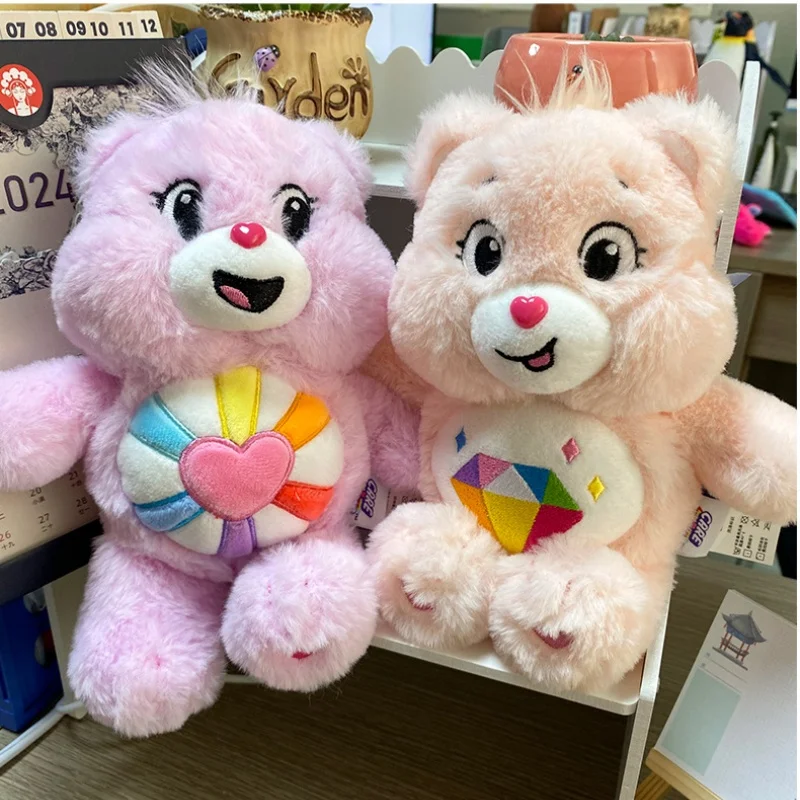 22cm Sucker Plush Toys Care Bears Pendant Bag Accessories Keychain Bag Car backpack stuffed Pendant Girls Boys Gift