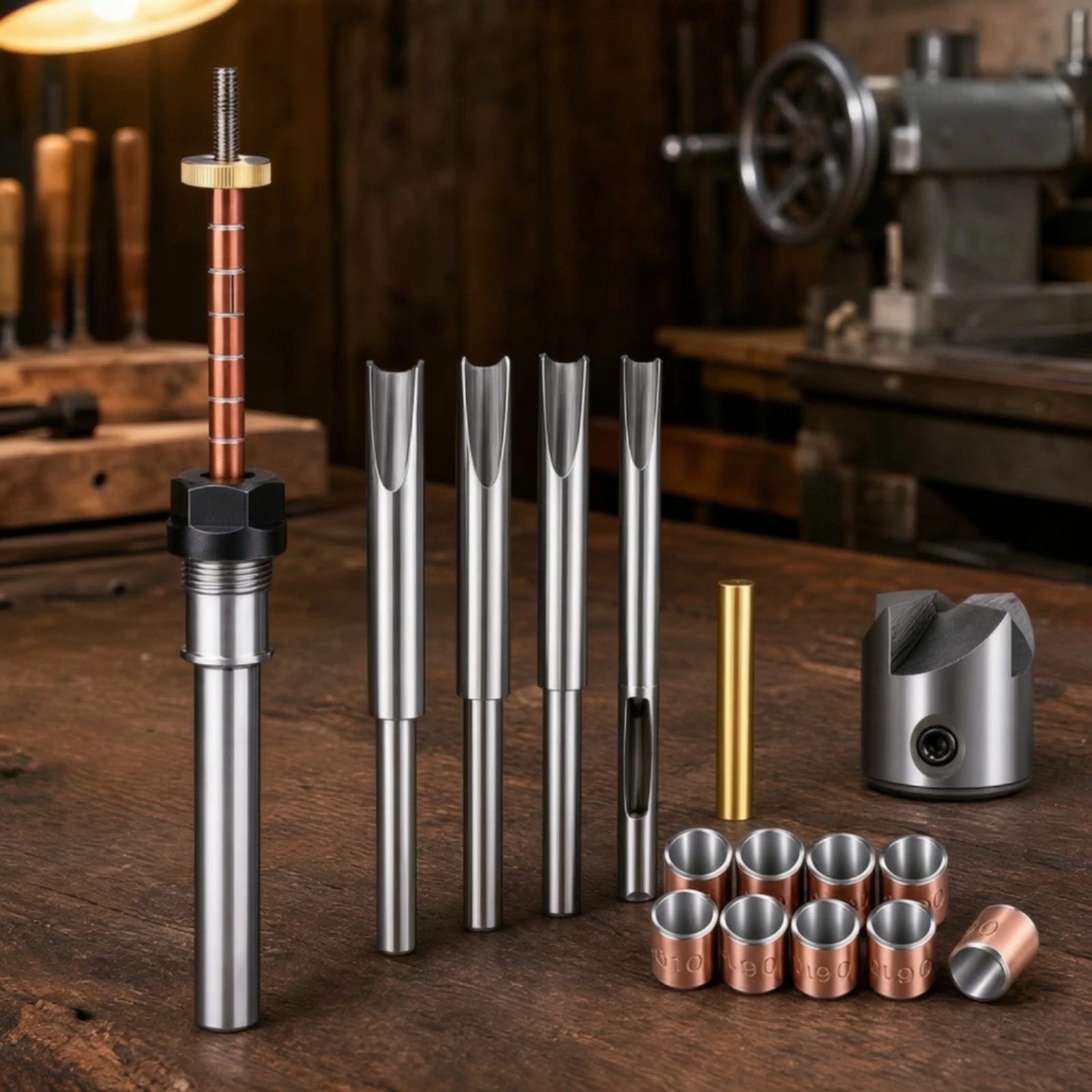 Morse No. 2 Taper Turning Mandrel Kit Practical Adjustable Woodturning Mandrel Set with Turning Tools Versatile Convenient