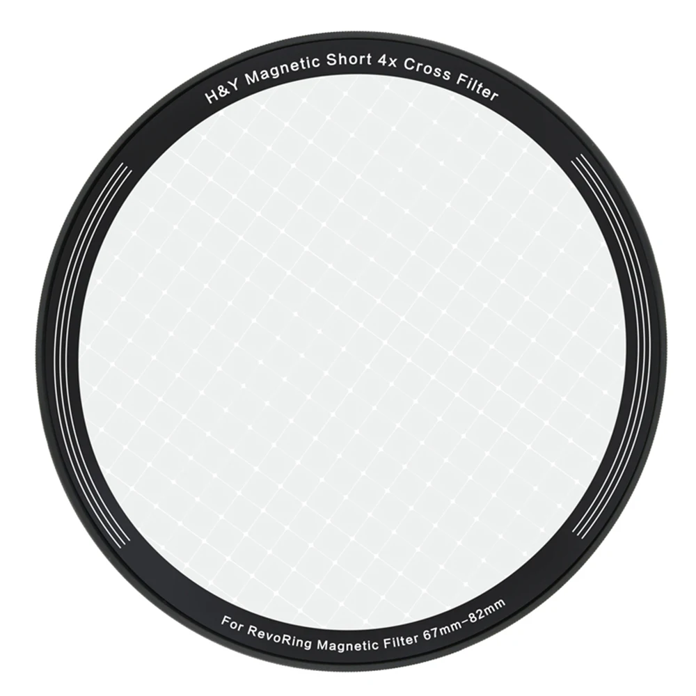 H&Y Camera Lens Filters Short 4x 6x Cross Magnetic Clip-on Filter For RevoRing VND&CPL 67-82mm