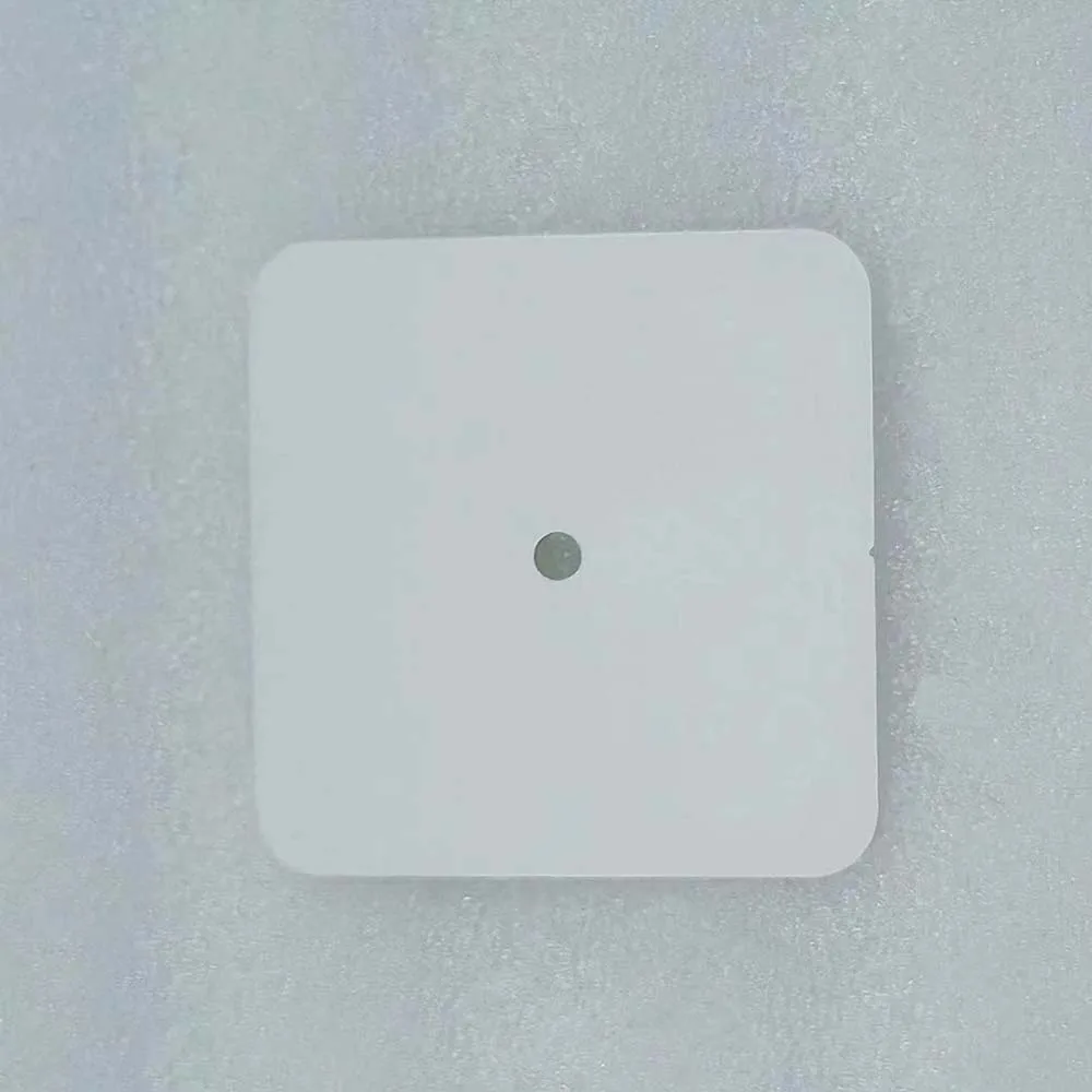 Quadrante semplice dell'orologio nero/bianco, quadrante dell'orologio con calendario non/singolo, colore puro, senza indice, quadrante quadrato da 27 mm x 27 mm per movimento NH35