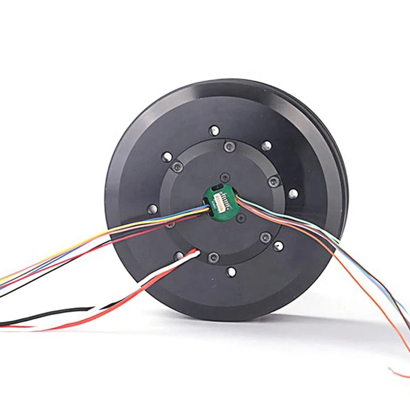 Faradyi Pm120 140 tr/min 24v 48v 6n.m 270 tr/min Bldc cardan 24v Servo moteur à courant continu sans balais à couple élevé pour systèmes de cardan de précision