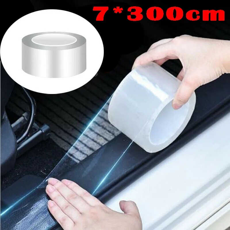 

7CM Car Door Plate Sticker Anti Scratch Bumper Strip Protector Sill Scuff Cover Accessories For Vehicles