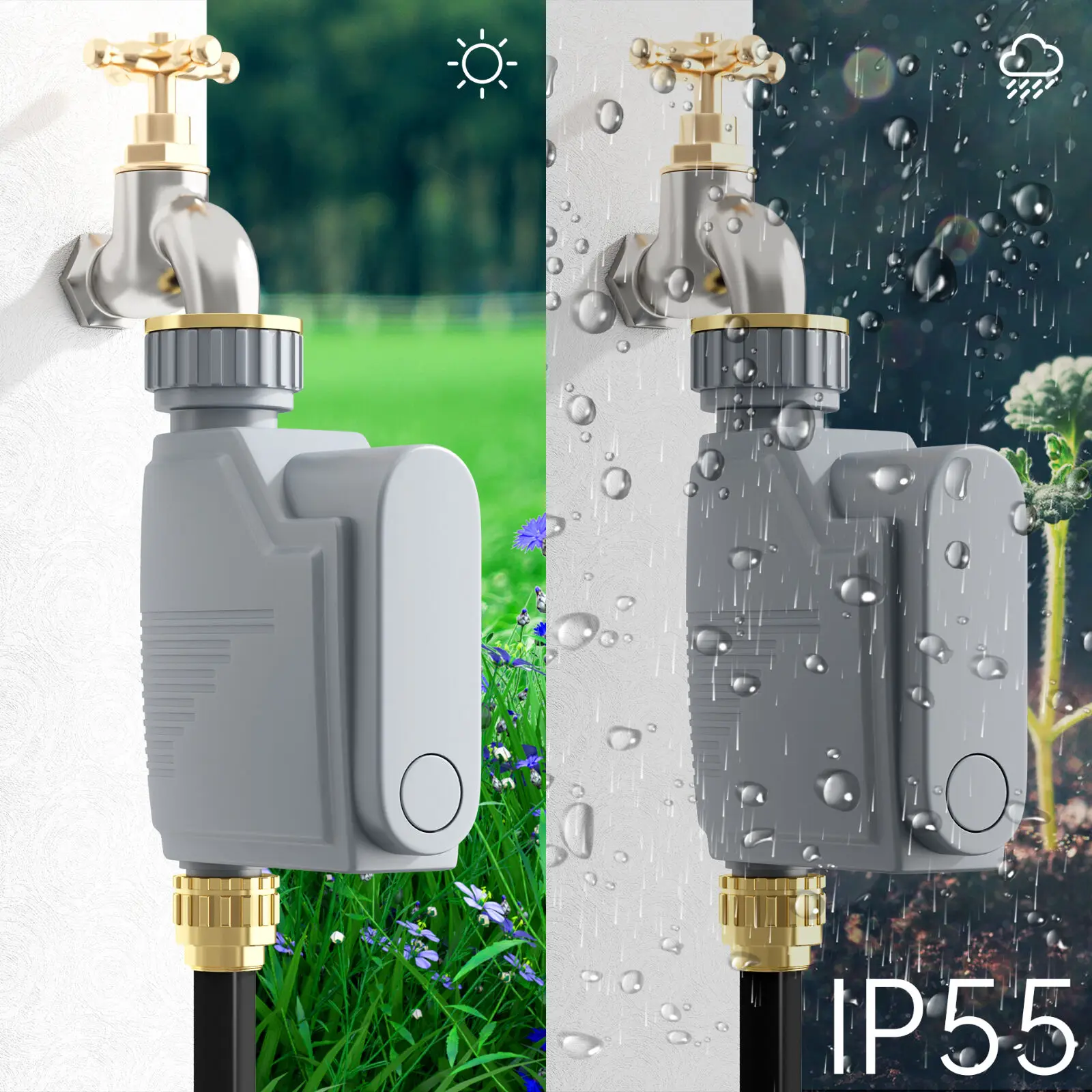 ZIGBEE WIFI Garden Watering Timer Smart Sprinkler Drip Irrigation System Built-in Water Flow Recorder Water Controller TUYA