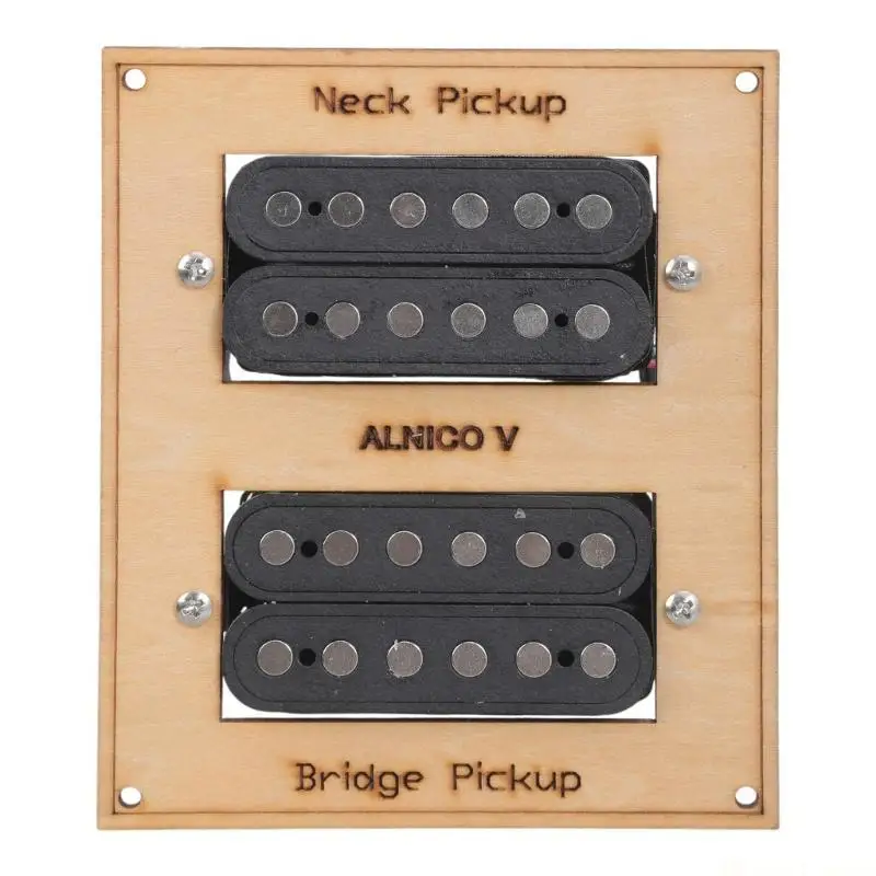 31BE 6 Strings Double Coil Neck Bridge Instrument Accessories 2Pcs Guitar Pickup Set