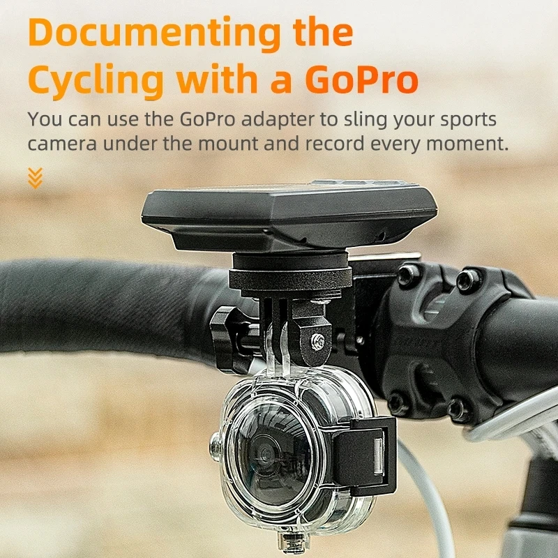 Aluminum Alloy Bike Hoisting Light Mount Ultralight Holder Multifunctional Bike Speedometer Bracket Fit for IGS/Garmin/Bryton/Ca