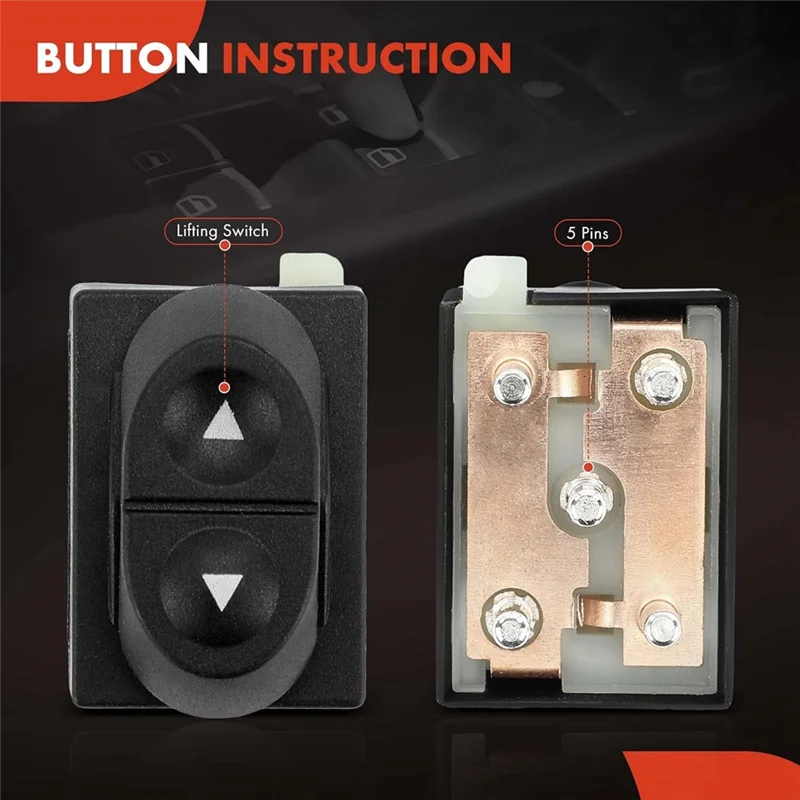 

Power Window Switch For Ford Mustang Ranger Bronco F-150 F-250 F-350 E-150 E-250 E-350 Car Accessories