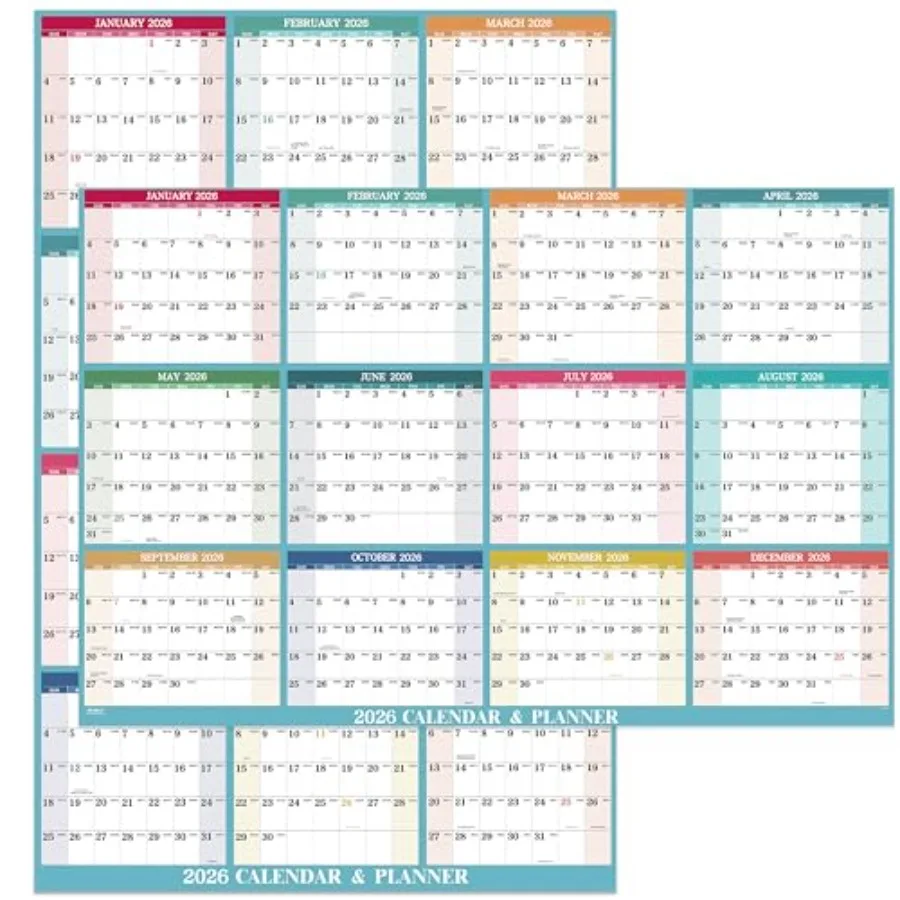 

Годовой настенный календарь на 2026 года. Календарь сухого стирания на 2026 Н. 2026 декабря. 2026 34,8 x 22,8 дюйма. 2-сторонний стираемый календарь с 8 круглыми стираемыми контактами.