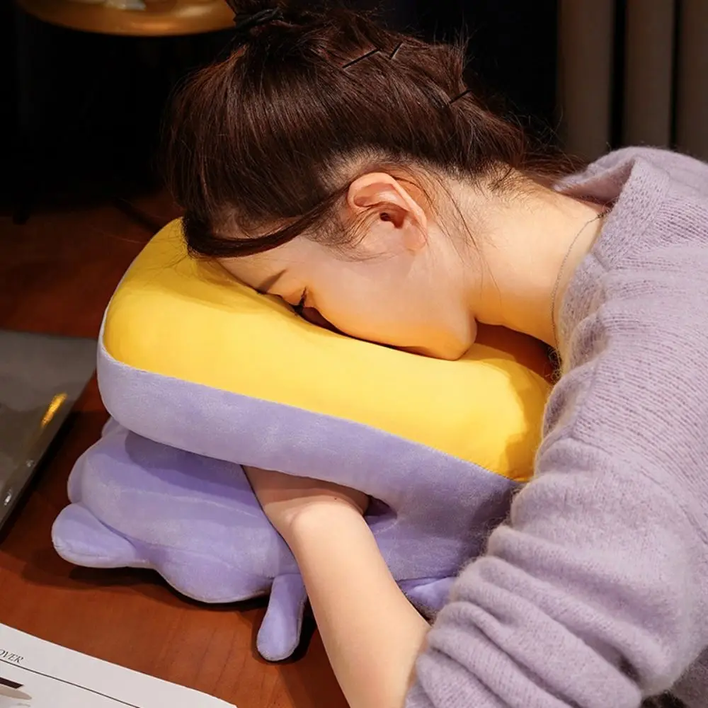 

Double-sided Hand Warmer Pillow Super Soft Keep Warm Cookie Office Nap Pillow Hand Hold Cartoon Hollow Pillow Stuffed Toy
