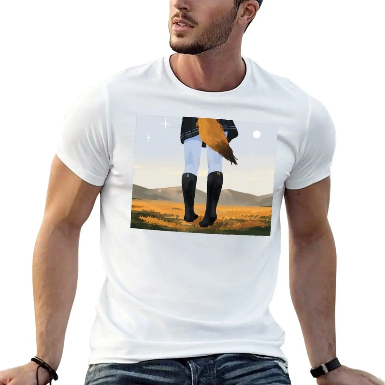 Fox in socks T-Shirt plus size tops custom shirt mens t shirts top quality