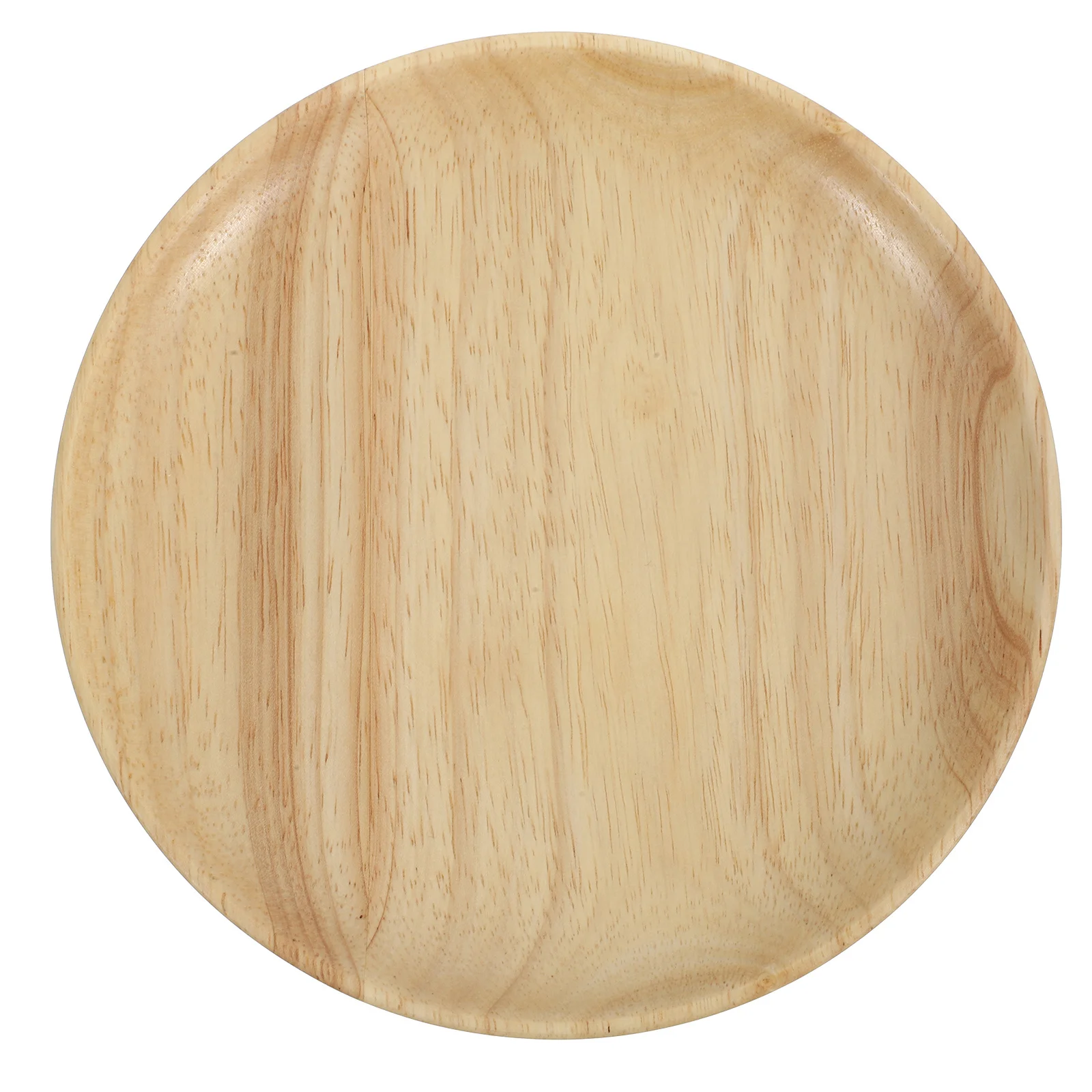 

18Cm Wooden Serving Plate Round Natural Wood Tray For Fruit Bread Sushi Dessert Food Display Kitchen Dining Table Decor