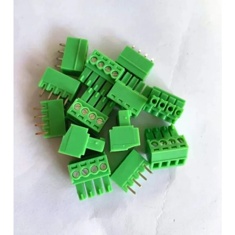 100sets Plug-in terminal block KF2EDGK-pitch 3.5MM 2P 3P 4P ~ 10P Phoenix terminal Straight needle seat