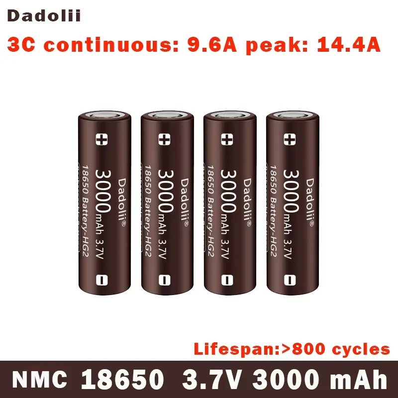 

1-40pcs high-quality 3.7 v 3000mAh 18650 lithium rechargeable batteries, suitable for flashlight batteries with 3000mAh capacity