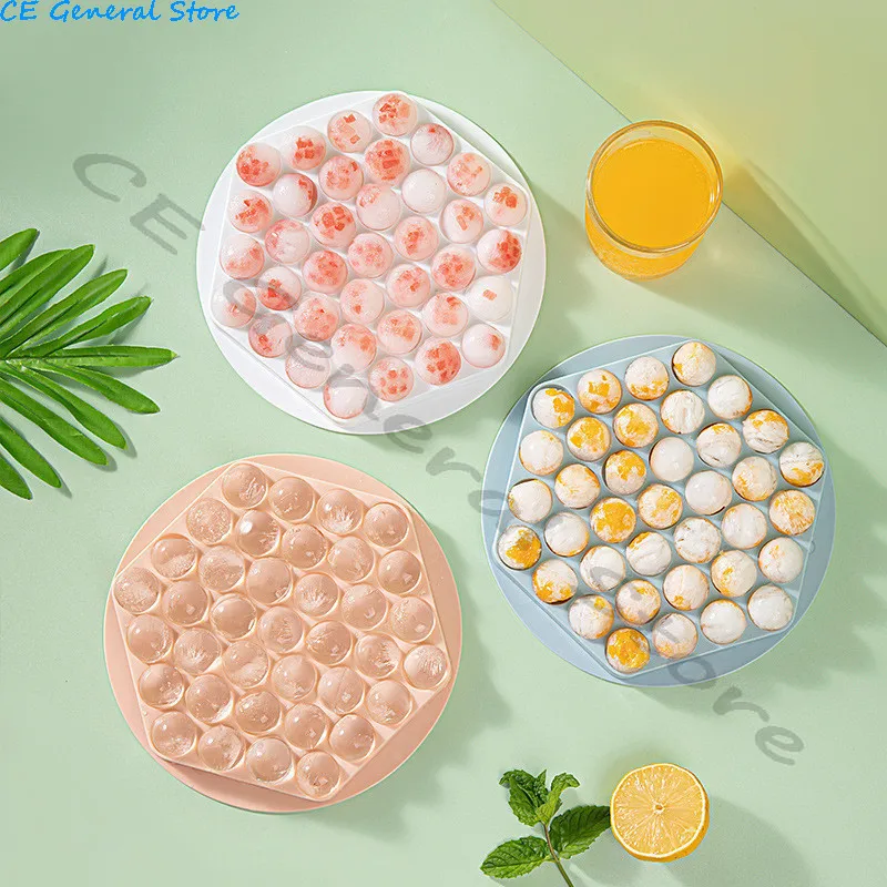 New Ice ball Cube Tray Jelly Maker Ice Maker Tray Plate Round Whiskey Sphere Silicone Mould Ice Tray Mold for Summer Juice