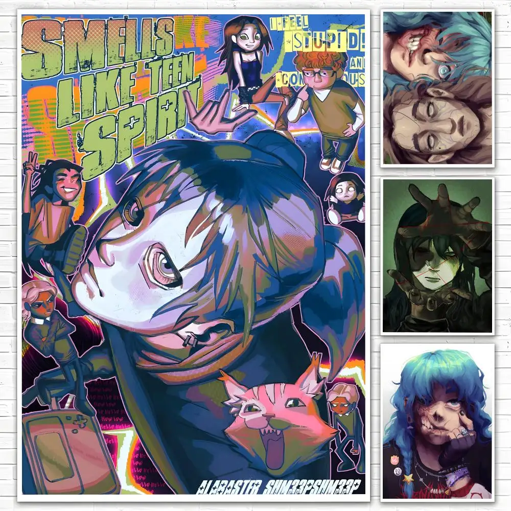 Game Sally Face Poster Poster All-match HD Waterproof Self-Adhesive Wall Art Sticker For Home Bedroom