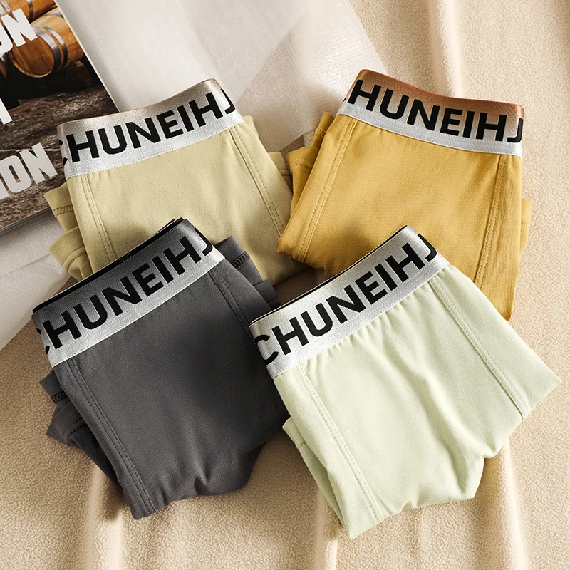 3er-Pack Herrenunterwäsche, Herren-Boxershorts, Jugend-Sportshorts, leichte, atmungsaktive Boxershorts, Persönlichkeit, Herren-Unterhosen, Slips