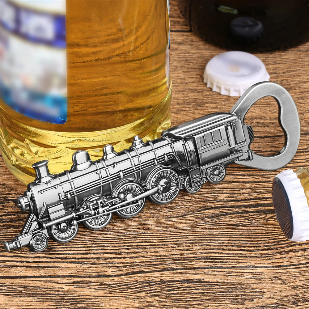 Vintage Steam Train Bottle Opener Alloy Metal Beer Opener BBQ Party Tools Bar Decor Kitchen Gadgets