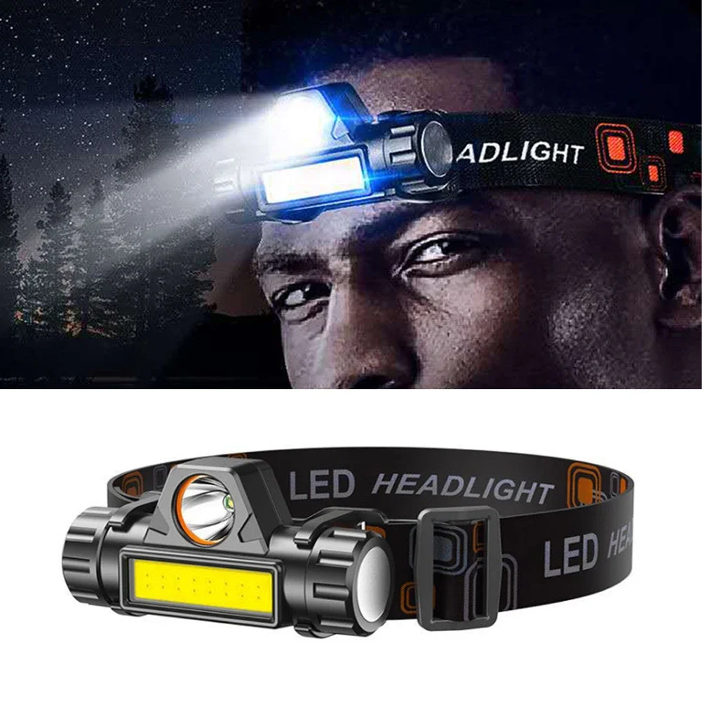 Rechargeable COB LED Headlamp Strong Magnetic Powerful Headlight Super Bright Waterproof Head Torch For Outdoor Fishing