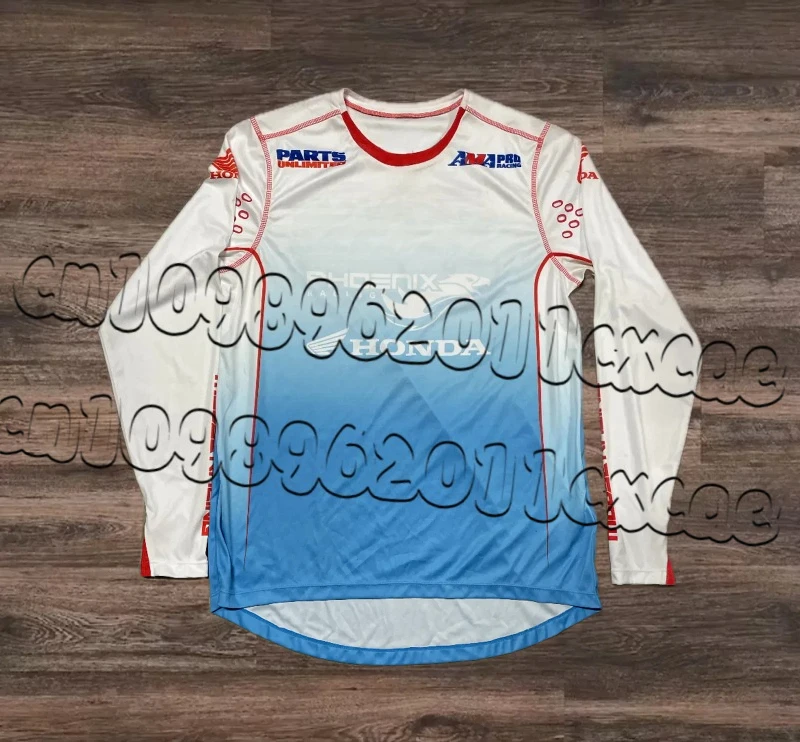 

Honda Long Sleeved Shirt 3D Printed Motorcycle Racing Style Quick Drying Breathable Durable Men's Sports Long Sleeved Shirt