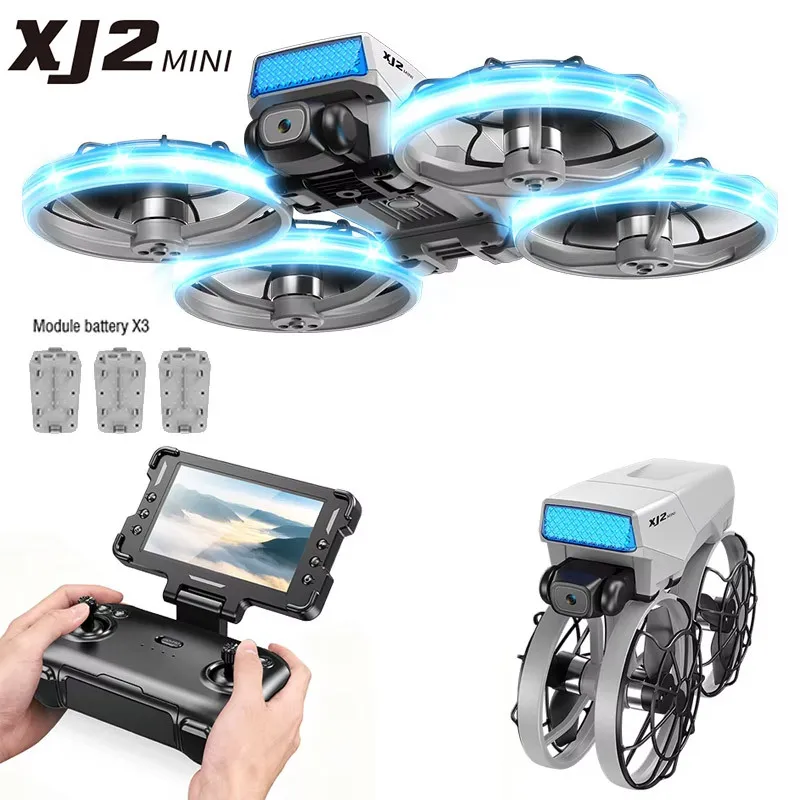 

XJ2 мини-камера-дрон складной бесщеточный радиоуправляемый квадрокоптер игрушка с дистанционным управлением для детей-подростков и начинающих идеальный подарок