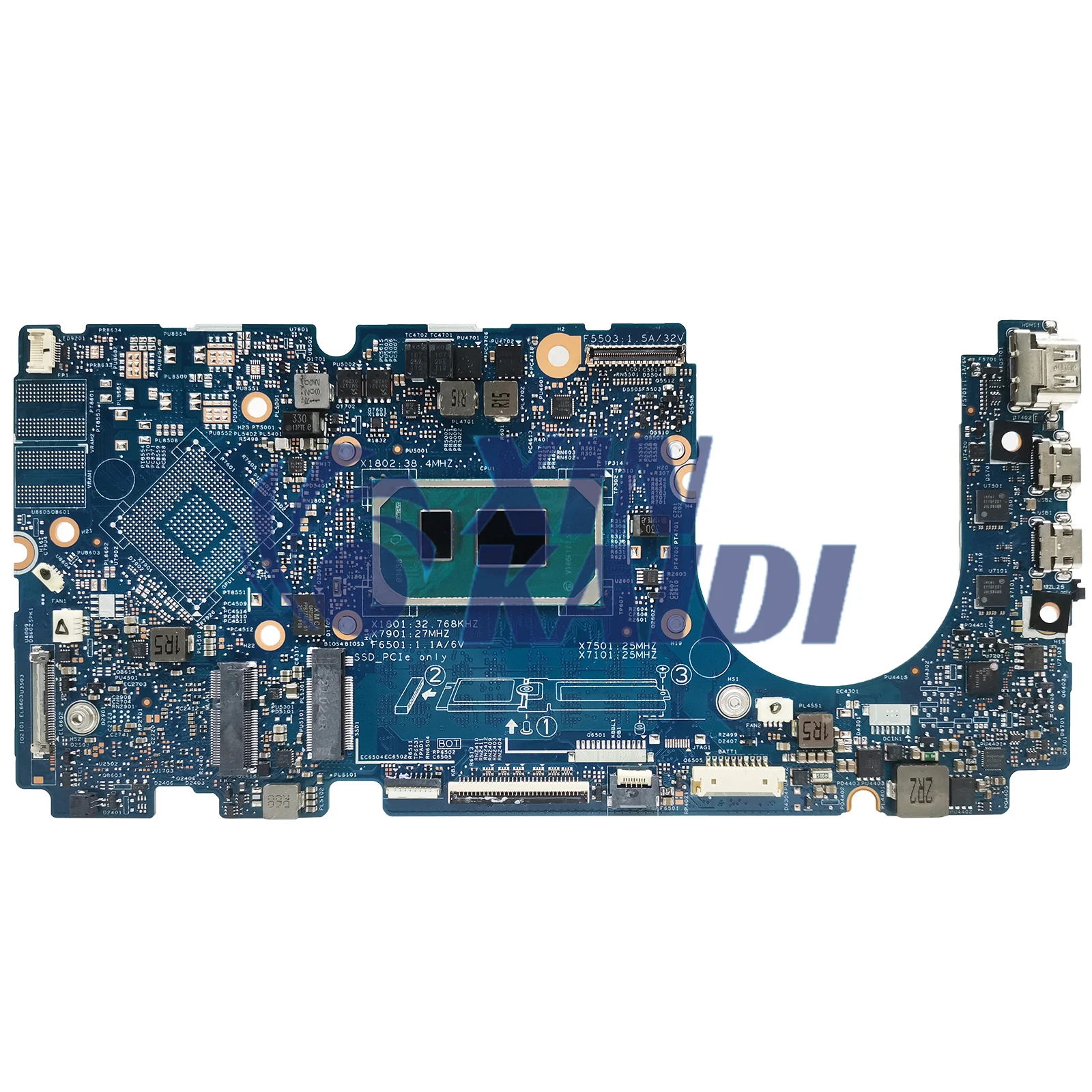 Notebook Mainboard For DELL Inspiron 13 5310 203121-1 0MJKYW CN-0HMVCY Laptop Motherboard with I3 I5 I7 11th Gen CPU 8G 16G RAM