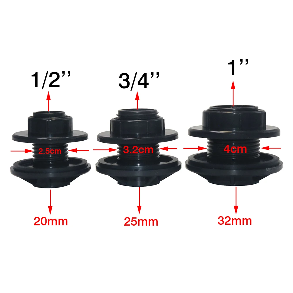 

Фланец с пластиковой резьбой, адаптер для смесителя ведра с внутренней и внешней резьбой для дождевой воды, выпуск воды IBC, соединение водопроводной трубы для мойки автомобиля