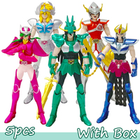 18cm Saint Seiya Anime Figures Myth Cloth Shiryu Hyoga Cygnus Phoenix Ikki Action Figure Collection Model 20th Anniversary Toy