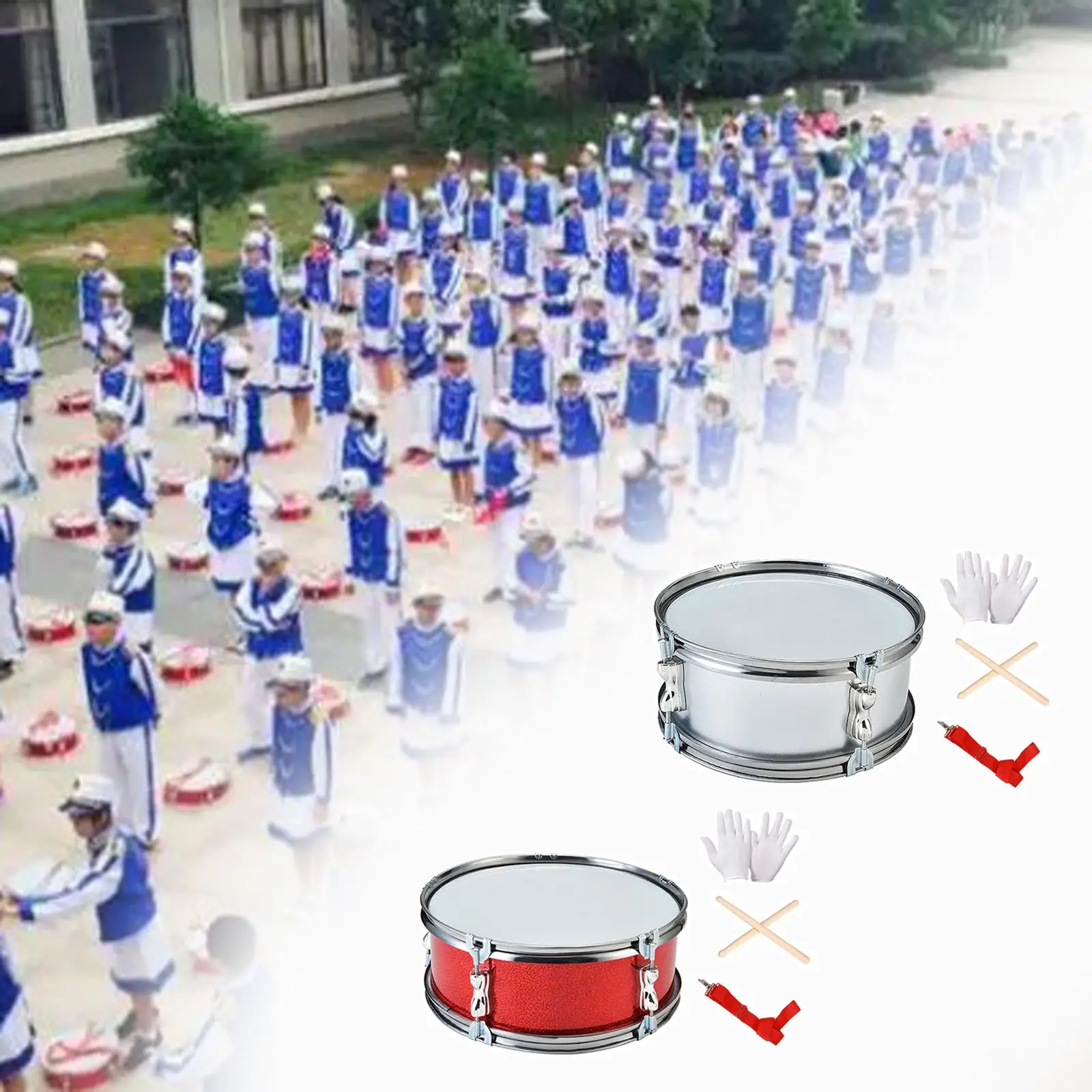 11inch Snare Drum Percussion Instrument for Girls Beginners Birthday Gifts